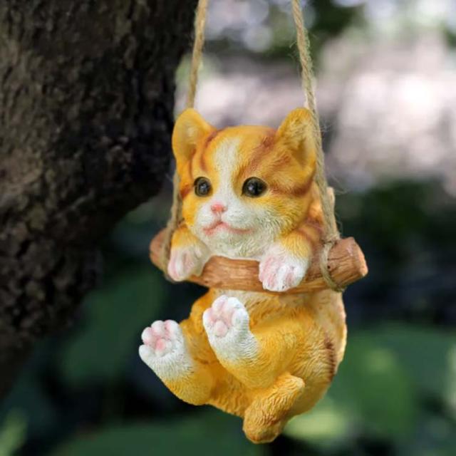 送料無料 猫 置物 リアル ねこ ネコ キャット ガーデニング 庭 玄関