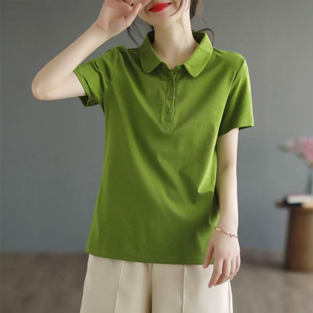 ポロシャツ Tシャツ レディース 半袖 夏服 カットソー トップス