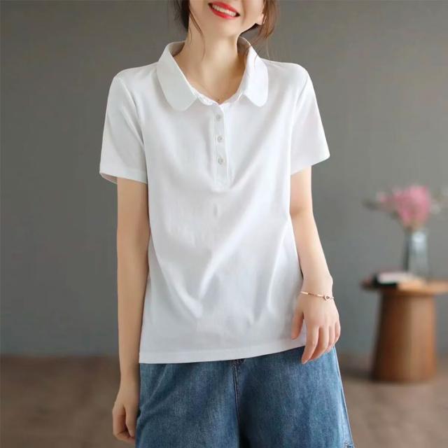 ポロシャツ Tシャツ レディース 半袖 夏服 カットソー トップス
