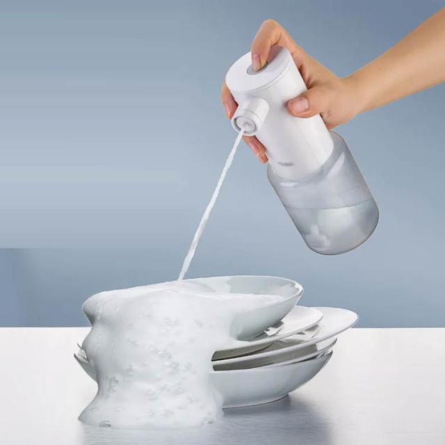 ソープディスペンサー ハンドソープ 自動 泡立て 詰め替えボトル 400ml