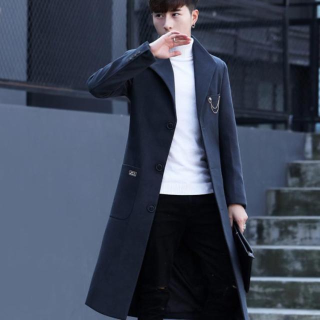 全5色×2タイプ×7サイズ！ロングトレンチコート メンズ トレンチコート