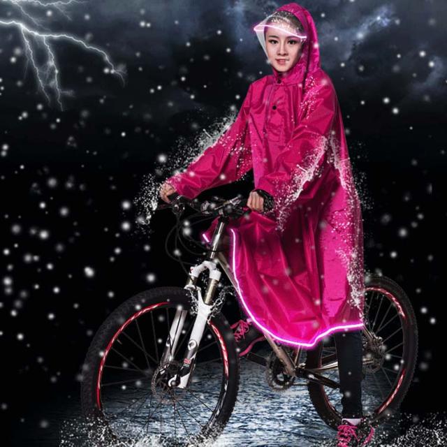 袖付きだから水が入りにくい！レインコート レインポンチョ 自転車