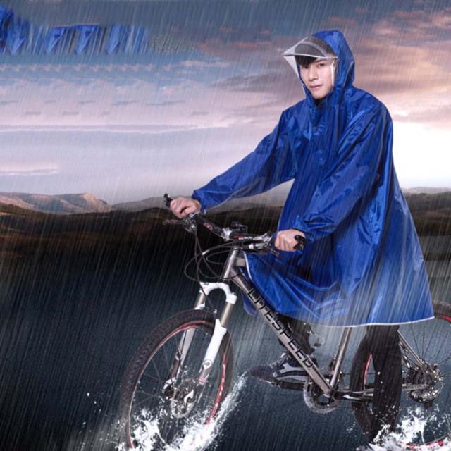 袖付きだから水が入りにくい！レインコート レインポンチョ 自転車