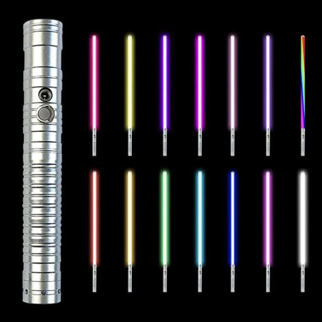 LED ライトセーバー 充電式 15色 合体可能 光る刀 光る剣 コスプレ 