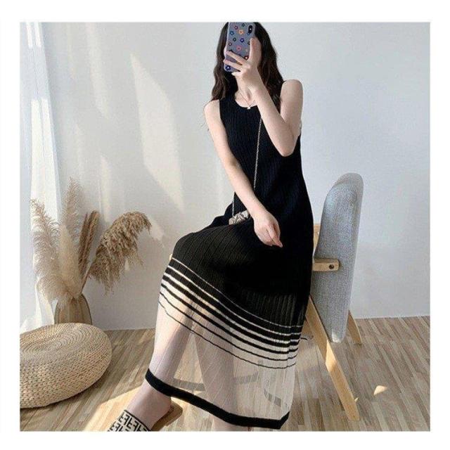 ワンピース レディース マキシワンピース きれいめ ロング丈 サマーニット ニットワンピ ノースリーブ タンクトップワンピース 着痩せ おの通販はau Pay マーケット Fryショップ