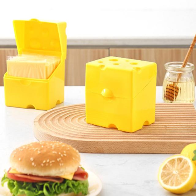 ホルダー スライスチーズ入れ スライスチーズケース ストッカー 四角 ABS プラスチック製 ケース キッチン 台所用品 チーズケース スライスチーズポット スライスチーズケース チーズ 収納 小物入れ プレゼント インテリア雑貨 収納ケース マルチ収納ケース 冷蔵庫収納 便利 保存容器