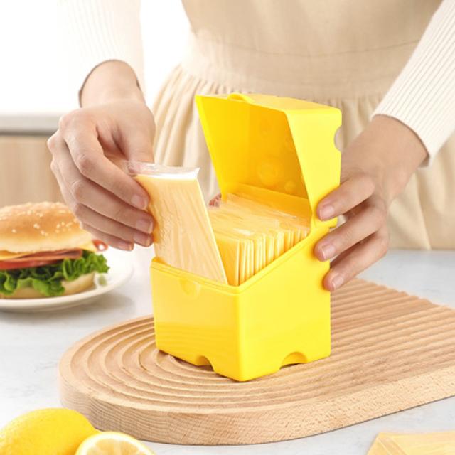 ホルダー スライスチーズ入れ スライスチーズケース ストッカー 四角 ABS プラスチック製 ケース キッチン 台所用品 チーズケース スライスチーズポット スライスチーズケース チーズ 収納 小物入れ プレゼント インテリア雑貨 収納ケース マルチ収納ケース 冷蔵庫収納 便利 保存容器