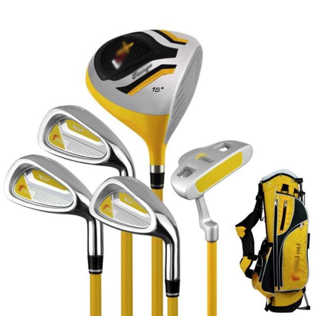 クラブセット 5本セット ゴルフセット ジュニア キッズ スチール クラブセット 子供 ゴルフ 初心者 クラブセット 5点セット（スタンドバックとボール3個付） クラブセット 5本セット ゴルフセット ジュニア キッズ 子供 スタンド