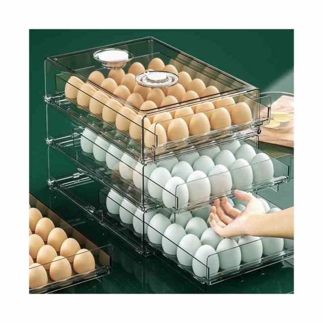 卵ケース 卵入れ 冷蔵庫用 蓋付き 20個収納 クリア 卵入り卵 収納