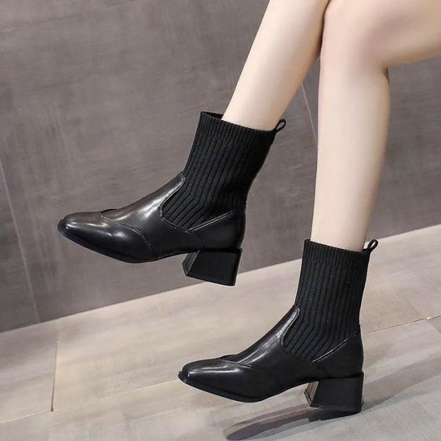 秋冬新作 レディースブーツ ショートブーツ ソックスブーツ レディース 歩きやすい 9cmヒール ポインテッドトゥ ストレッチ　スエードシューズ 23年秋冬新作 ブーツ ニットブーツ ソックスブーツ ショートブーツ