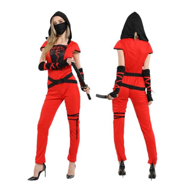 レディース 忍者 コスプレ 仮装 セット 8点セット パーティー ステージ
