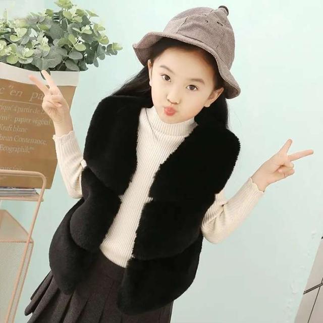 子供服 女の子 ファーベスト キッズ 秋冬 おしゃれ 暖かい 防寒 