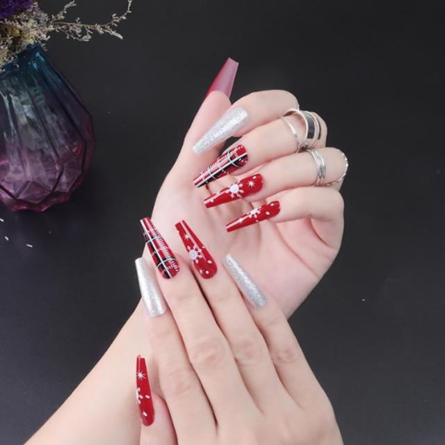 ネイルチップ　ロングバレリーナ FASHION NAIL ZCT-017 ネイルチップ バレリーナ ロング