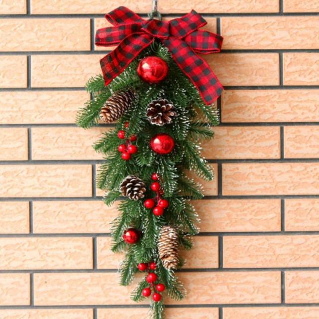 クリスマスツリー 壁掛け ハンギングツリー ハーフツリー ナチュラル 