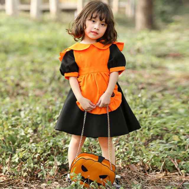 ハロウィン 衣装 子供 コスプレ 3点セット かぼちゃ ベビー 女の子 ...