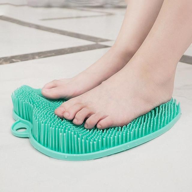 足洗いマット 吸盤付き 足裏洗い 角質ケア フットブラシ かかとケア フットケア 臭い防止 角質除去 足裏ブラシ 滑り止め お風呂 足洗いブラシ 壁かけ マッサージ 水虫予防 妊婦 お年寄り バス用品 自宅用 送料無料 バスグッズ