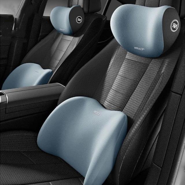 2個 スタイリング メモリ ソフト カー シート ヘッドレスト ネック 枕 クッション テスラ モデルS モデルX モデル3  2個 スタイリング メモリ ソフト カー シート ヘッドレスト