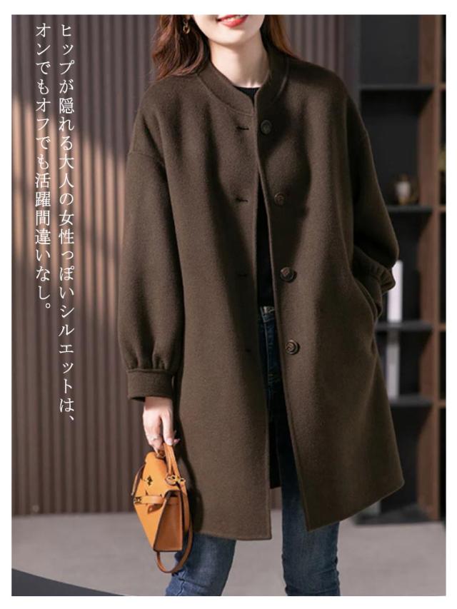 ラシャコート 秋 冬 ショートコート コート レディース お洒落 無地 長袖 アウター ファッション 大きいサイズ カジュアル ダッフル チェスターコート コート 厚手 ラシャ ショートコート 秋冬 トップス ショート丈