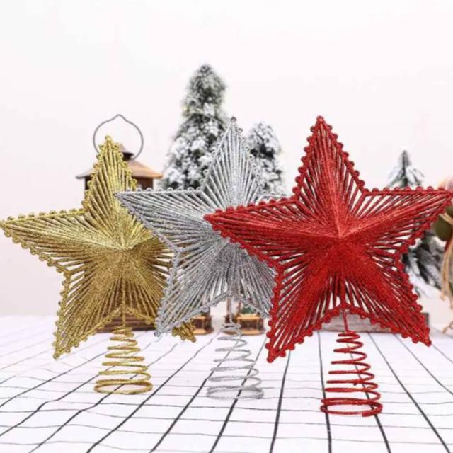 クリスマスツリー トップスター 飾り トップライト 20cm クリスマス