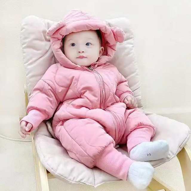 販促ワールド 雪遊び可愛い小花柄ロンパース Baby kids 90サイズ