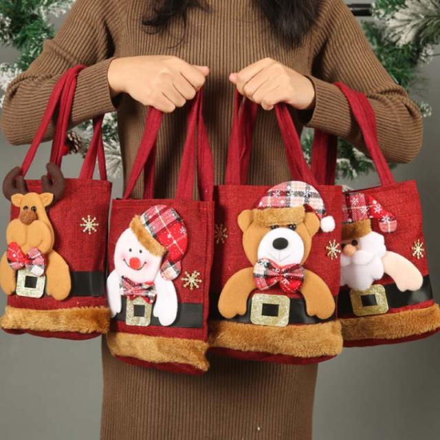 送料無料】クリスマス トートバッグ サンタ スノーマン トナカイ 送料無料】クリスマス トートバッグ サンタ スノーマン トナカイ