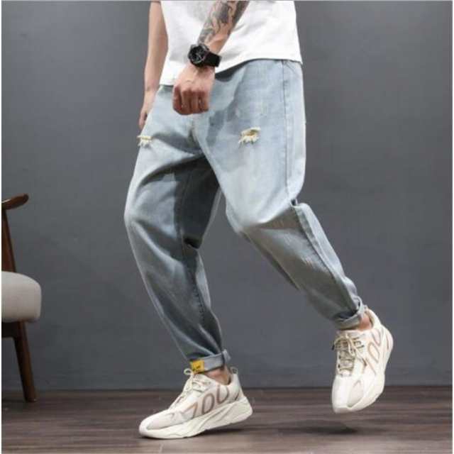 スキニーデニム メンズ ボトムス ジーンズ ジーパン アンクルパンツ クロップドパンツ ストレッチ 伸縮 春 春服 の通販はau PAY マーケット  - バトンショップ