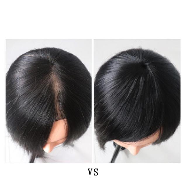 人毛100% 部分ウィッグ メンズ 女性用 つむじ 隠し トップカバー