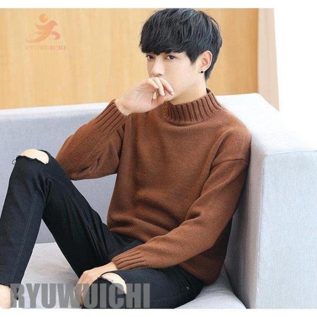 セーター メンズ タートルネック ニット 無地 セーター トップス ニット セーター プルオーバー 通勤 オフィスの通販はau Pay マーケット Linelife