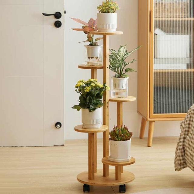 専用 プランタースタンド棚付 ロー (白木目)(23428)】おしゃれ かわいい