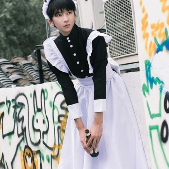 男性用 メイド服 ハロウィン衣装 仮装 女装 大きいサイズ コスプレ 大きめ メイド服 男性用 おとこの娘 男の娘 コスチューム かわいい コスプレ ゴスロリ ハロウィン イベント 学園祭 文化祭 グリスマス S-3XL 大人 cosplay コスチューム