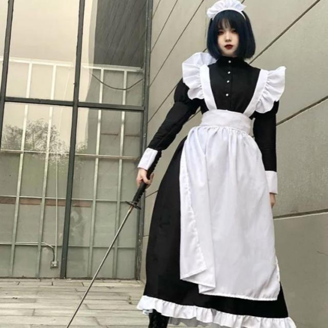 男性用 メイド服 ハロウィン衣装 仮装 女装 大きいサイズ コスプレ 大きめ メイド服 男性用 おとこの娘 男の娘 コスチューム かわいい コスプレ ゴスロリ ハロウィン イベント 学園祭 文化祭 グリスマス S-3XL 大人 cosplay コスチューム