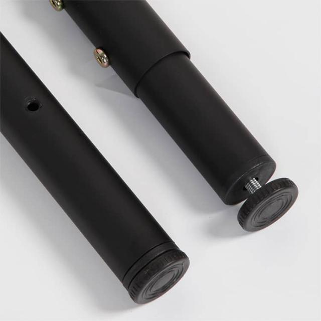 家具脚 穴あけ不要 DIY クリップ式 ブラック アイアン脚 ホワイト デスク 金属製 パンチなし 脚 机 テーブル 4本セット 60cm 自作 高さ調整 アジャスター付 35cm ダイニングテーブル クランプ 95cm F字型 55cm 床保護 送料無料_2