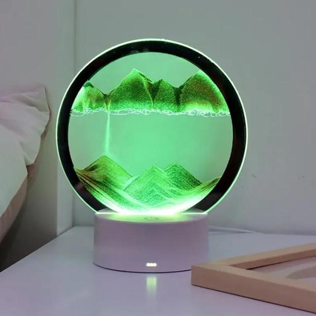 ナイトライト サンドピクチャー 砂絵 LEDライト 砂のアート サンド