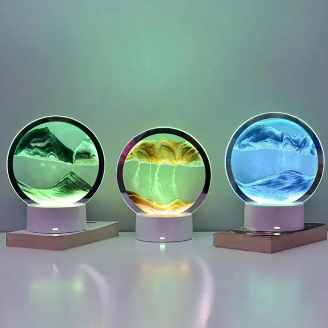 ナイトライト サンドピクチャー 砂絵 LEDライト 砂のアート サンド