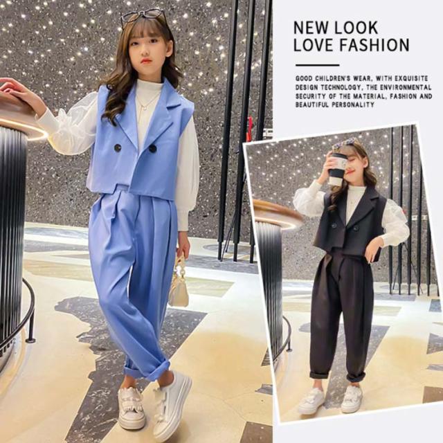 3点セット スーツ パンツスーツ 女の子 1 130 140 150 160 170 入学式 卒業式 キッズ 子供 スーツ フォーマル スーツ 小学校 高校生 卒の通販はau Pay マーケット Linelife