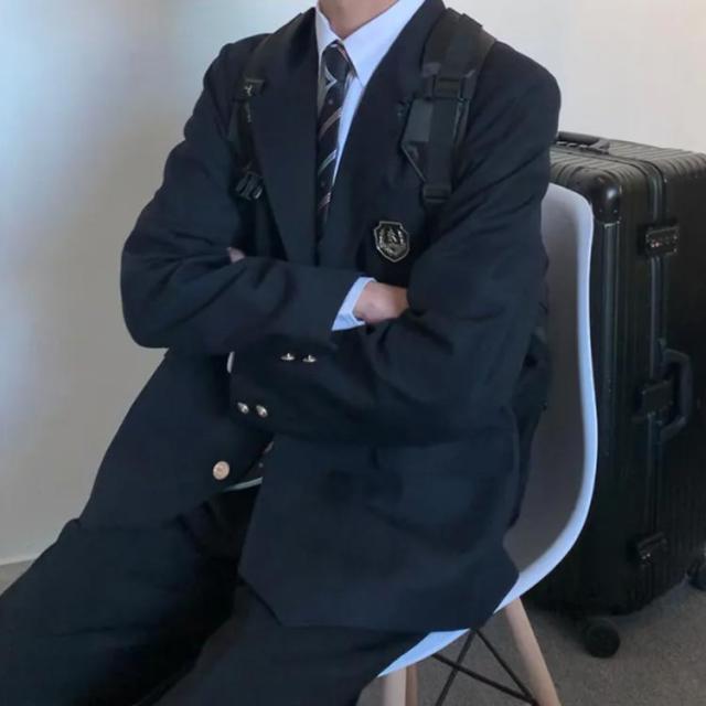 男子高校制服 ブレザー 4点セット スクールジャケット ロングパンツ