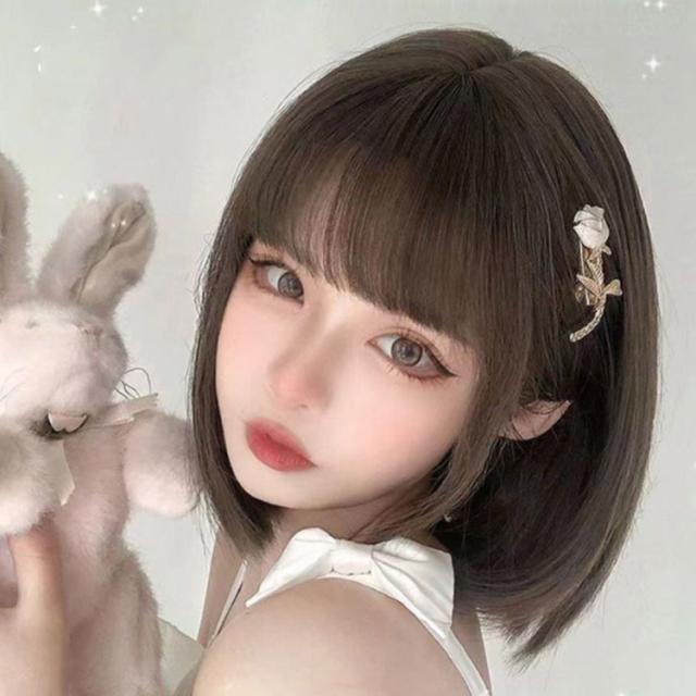 ショート ボブ ウィッグ 自然 フォンテーヌ ショートボブ ウィッグ