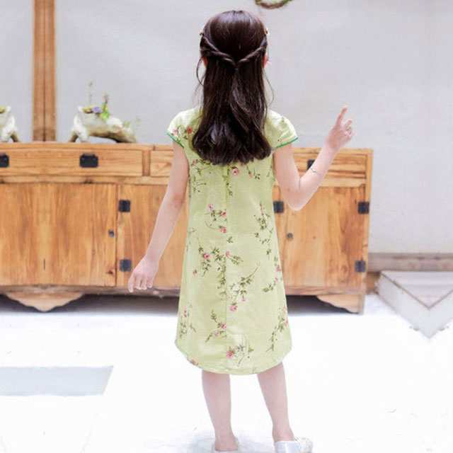 訳ありセール チャイナドレス 花柄 半袖 シルク素材 ショート丈 チャイナ服 ミニチャイナドレス パーテイ衣装 ワンピース 綿 通気性 レトロ  大きいサイズ 春夏新作