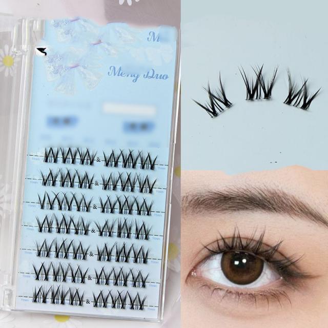 つけまつげ 部分用つけまつげ 部分つけまつげ 42束入 ナチュラル V字