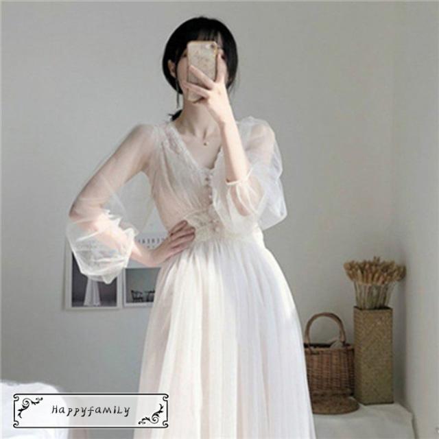 ロングワンピース レディース ワンピース チュールワンピース 森ガール 夏 秋 40代 きれいめ オシャレ 上品 ドレス 可愛い カジュアル 大の通販はau Pay マーケット サイドパイン商店