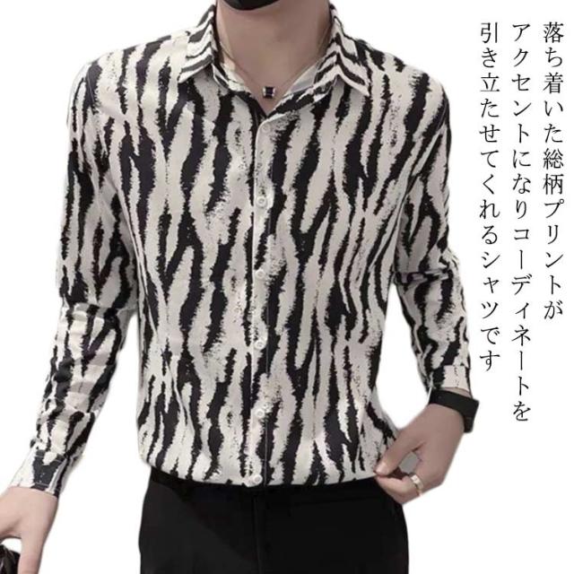 美品 CASABLANCA 白黒ポートレート 長袖アロハシャツ Lサイズ アロハシャツ Lサイズ 長袖 美品 CASABLANCA 白黒ポートレート 長袖