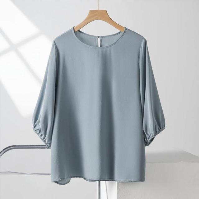 レディース プルオーバー シャツ プルオーバー ブラウス シルク