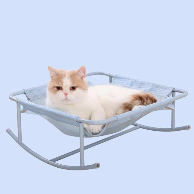 猫ハンモック 猫ベッド 犬猫用ベッド メッシュ 通気性 夏 自立式
