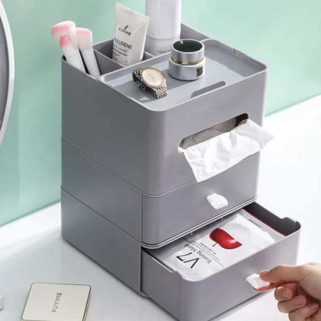 引き出し 卓上 収納ボックス 収納ケース 3段 ティッシュ マスク 小物 引き出し 化粧品収納 デスク 文房具収納 書類ケース 事務用品  インの通販はau PAY マーケット - RABUBI | au PAY マーケット－通販サイト