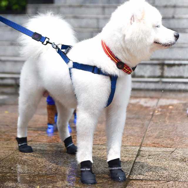 ドッグシューズ レインブーツ レインシューズ 雨靴 犬靴 ペット用品 小型犬 裏起毛 防寒 防水 滑り止め 肉球保護 ケガ防止
