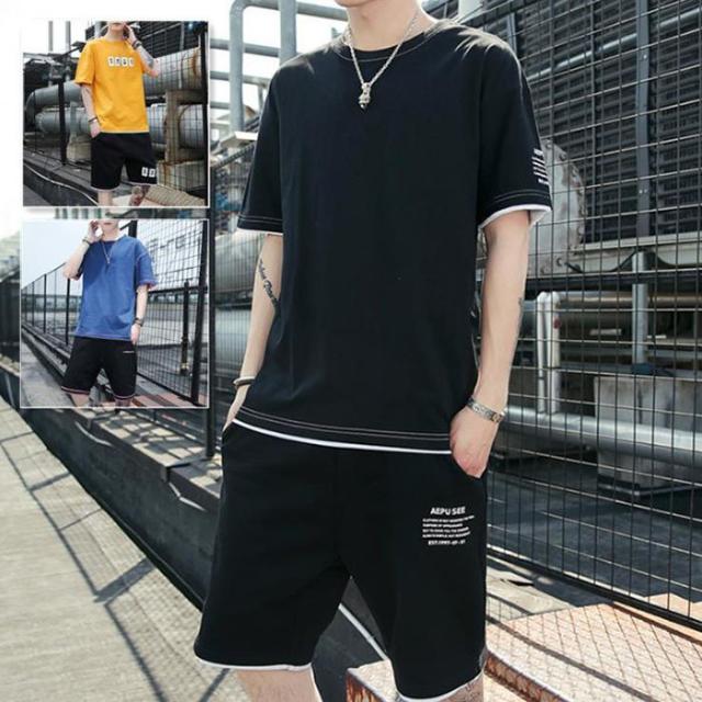 ジャージ 大きいサイズ 半袖 夏 メンズ ファション スウェット 上下セット パンツ 2点セット カジュアル ジャージ ｔシャツ セットアップの通販はau Pay マーケット Rabubi