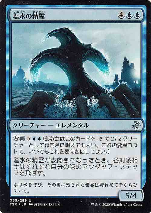 MTG マジック：ザ・ギャザリング 塩水の精霊(アンコモン) 時の