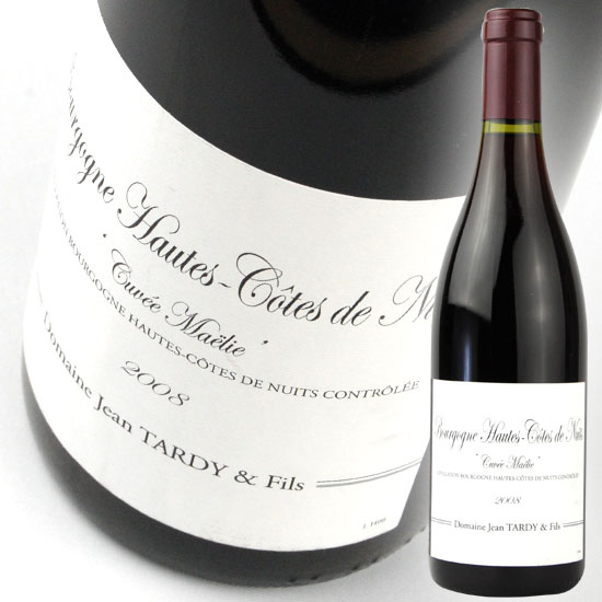 ジャン　タルディ / 　ブルゴーニュ　オート　コート　ド　ニュイ　キュヴェ　マエリー　[2021]　750ml・赤　Jean Tardy /  Bourgogne Hautes Cotes de Nuits Cuvee Maelie