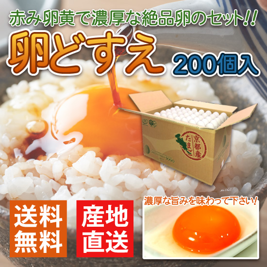 産地直送 グリーンファームソーゴ 卵どすえ 200個入 GFS 京都産 玉子 たまご 鶏卵 代金引換不可 送料無料の通販は