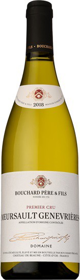 ドメーヌ ブシャール ペール エ フィス ムルソー ジュヌヴリエール [2018] 750ml 白 MEURSAULT PREMIER CRU GENEVRIERES